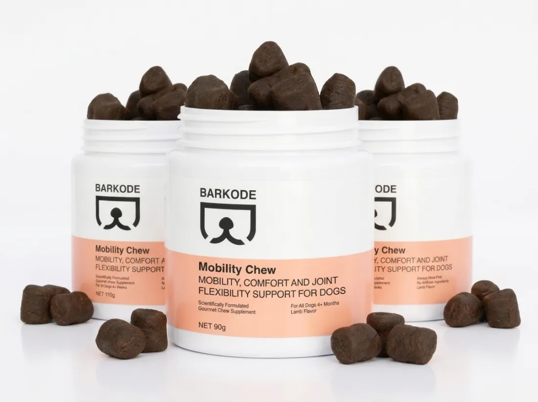 Tres frascos de Mobility Chew